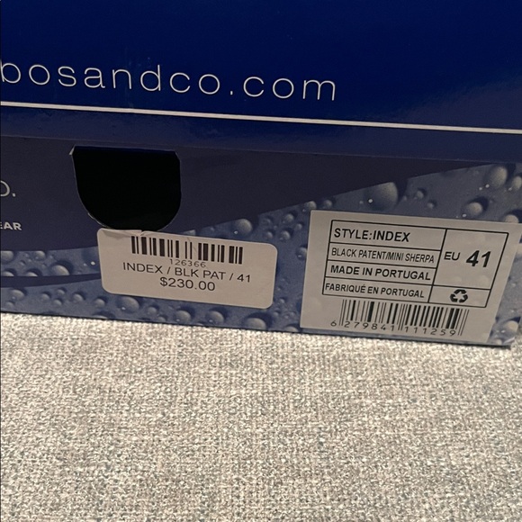 Bos. & Co. Glossy Black Ankle Booties NWT - Picture 5 of 7